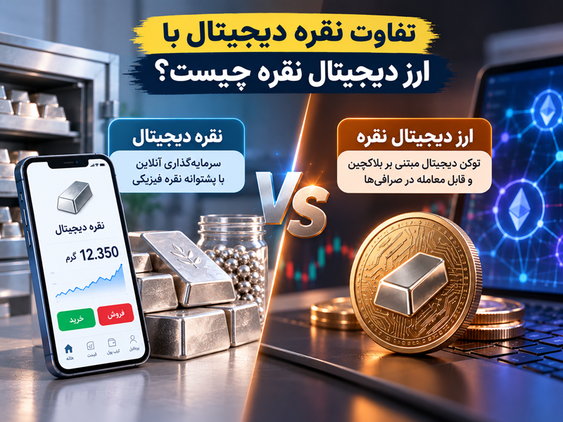 نقره دیجیتال بهتر است یا ارز دیجیتال نقره؟
